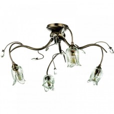 Φωτιστικό Οροφής 4xG9 Μεταλλικό Κρύσταλλα και Γυαλί 5223-4